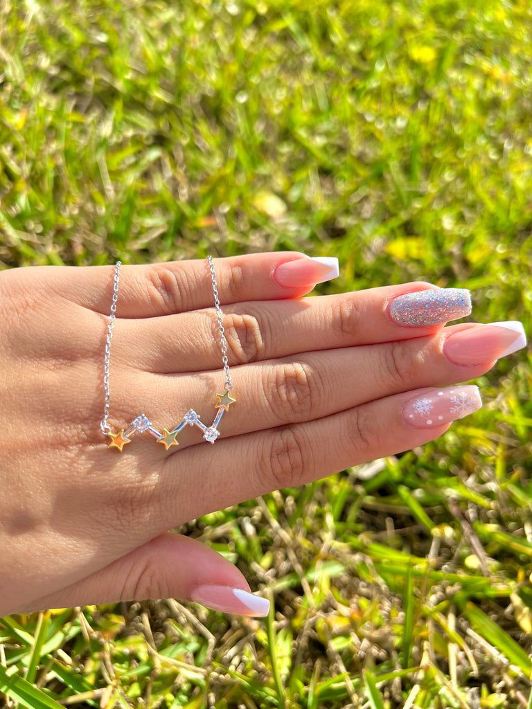 925 Sterling Silver Star Necklace Constellation Necklace, Celestial Necklace, Dainty Silver Necklace,Best Friend Necklace,Zodiac Necklace