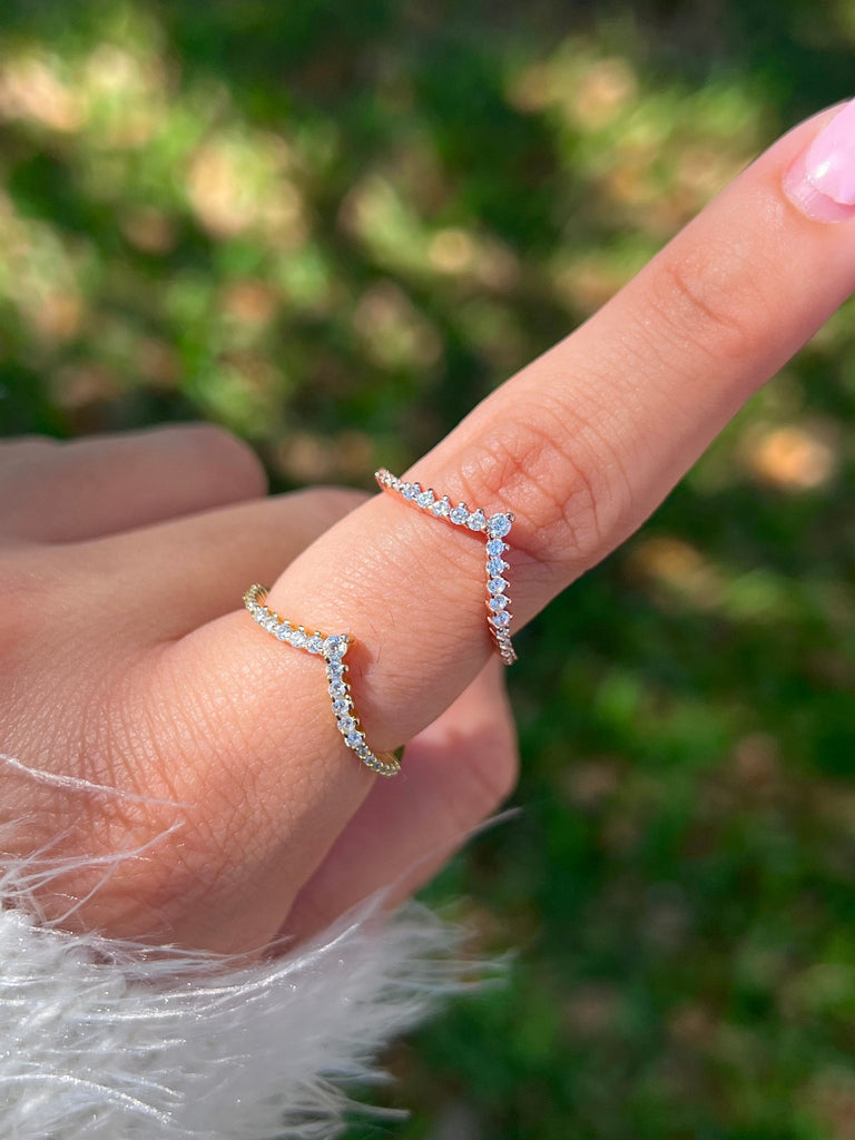 Stacking Ring,Simple Ring,Promise Ring,Statement Ring,Tiara Ring,Bridesmaid Jewelry,Crown Ring,Marquise Ring,Sterling Silver Ring,Thumb Ring