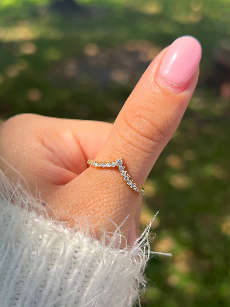 Stacking Ring,Simple Ring,Promise Ring,Statement Ring,Tiara Ring,Bridesmaid Jewelry,Crown Ring,Marquise Ring,Sterling Silver Ring,Thumb Ring