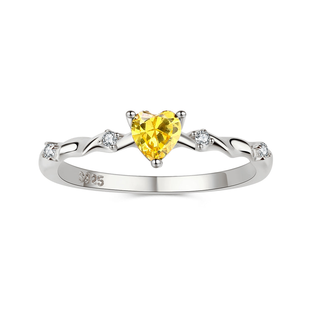 Silver Birthstone Rings - Image 7
