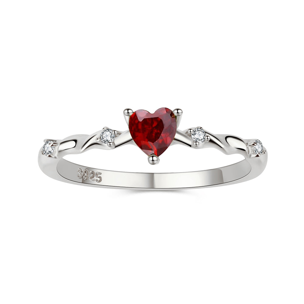 Silver Birthstone Rings - Image 5