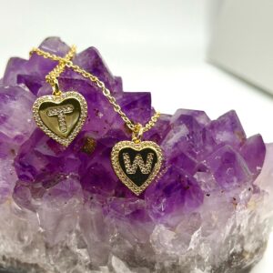 Heart Initial Letter Necklace