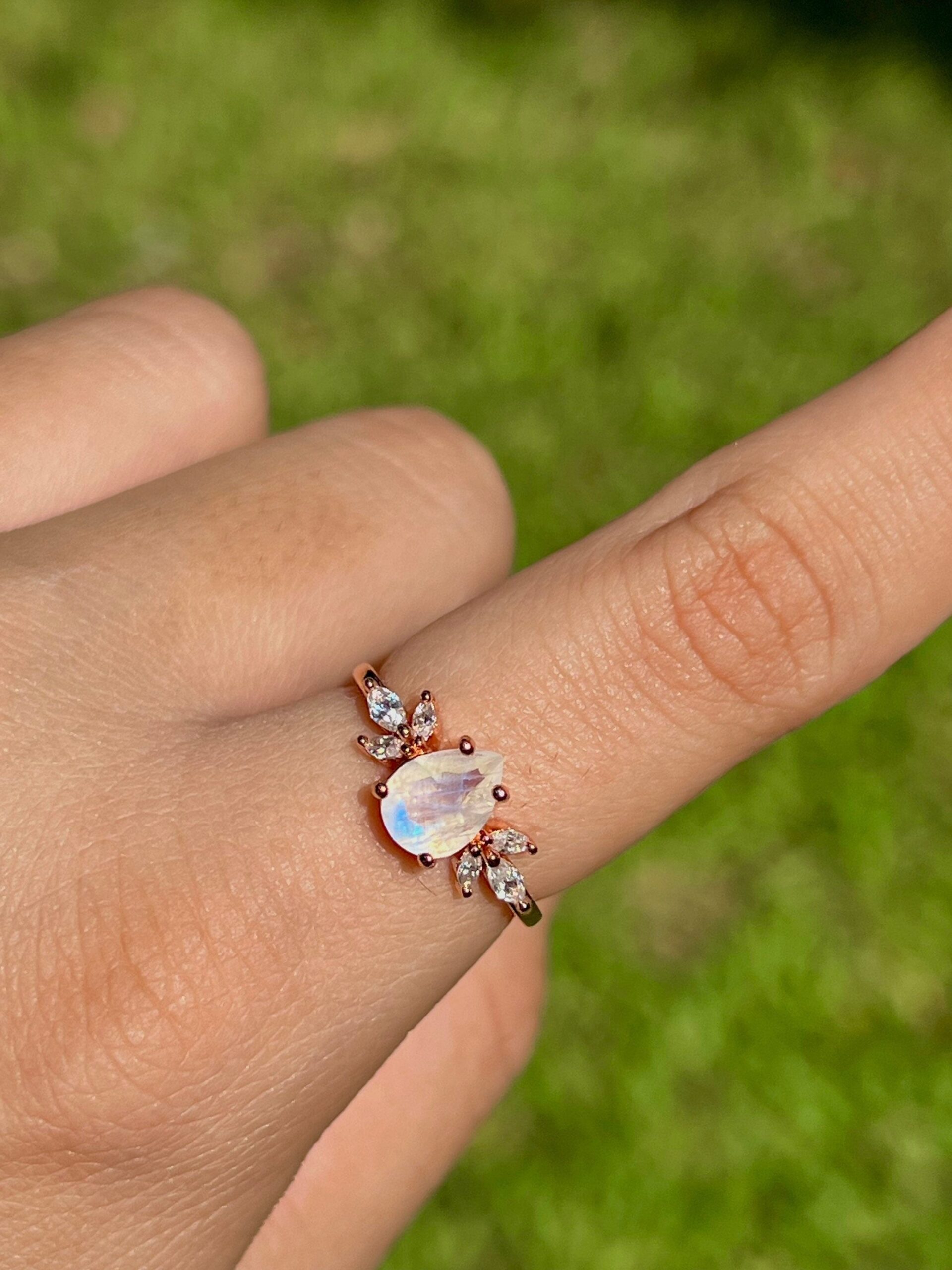 Luna Moonstone Ring
