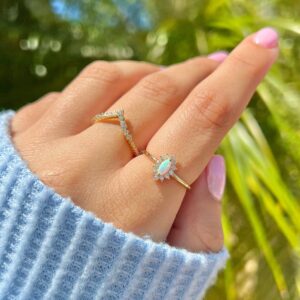 Dainty Opal Ring