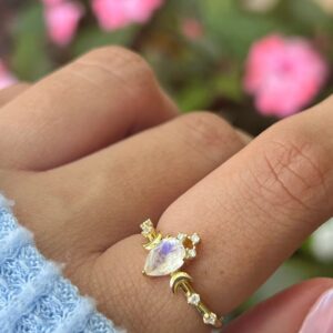 Celestial Moonstone Ring