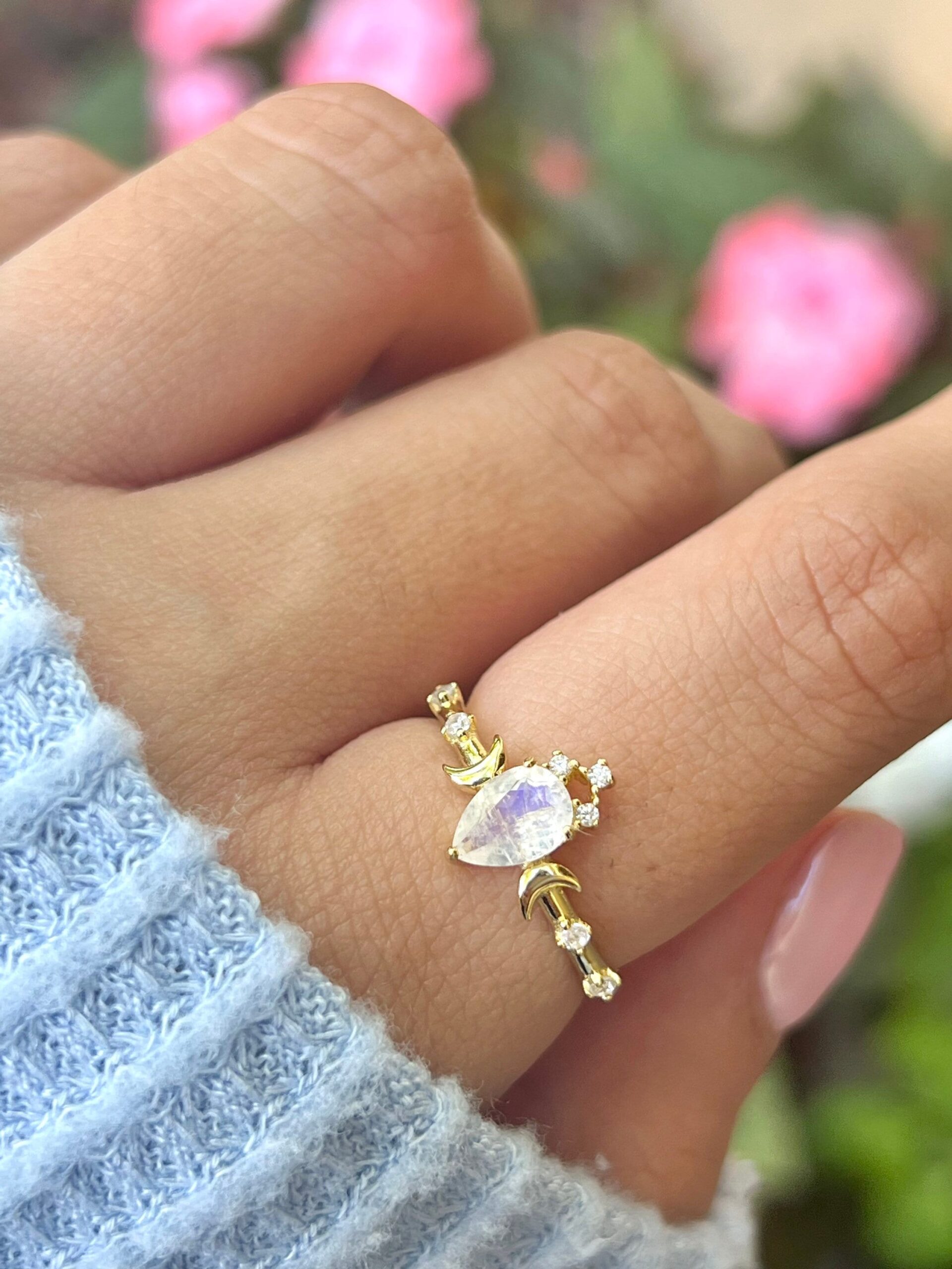 Celestial Moonstone Ring - Image 2