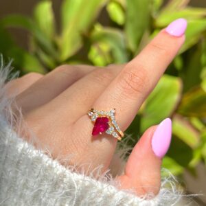 Kite Ruby Ring Set