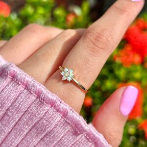 Daisy Opal Ring